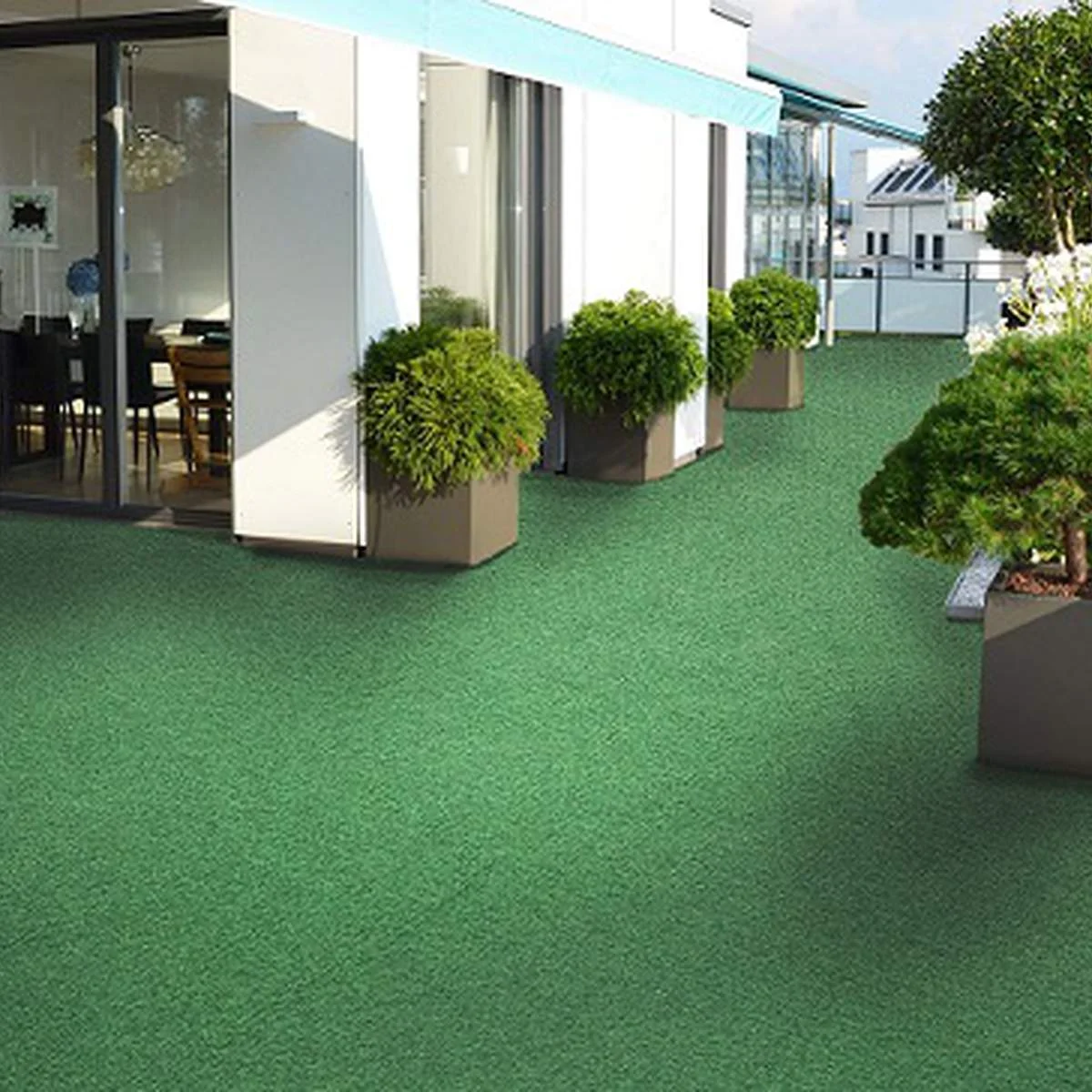 Alfombra Punzonada Tipo Grama | Ideal para Terrazas y Balcones - Imagen 2