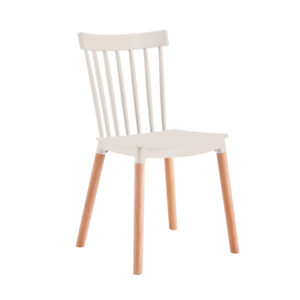 Set X6  Unidades Silla Comedor Blanca Patas largas