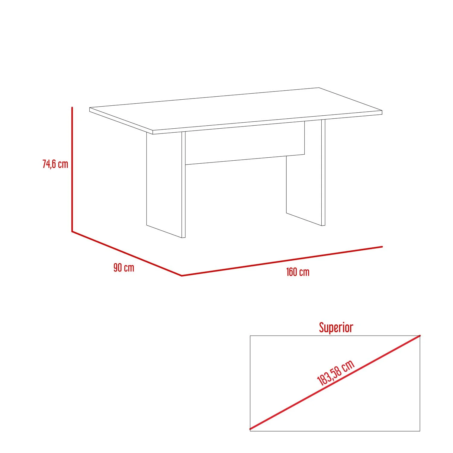 Mesa Comedor Beijing RTA Wengue - Imagen 2