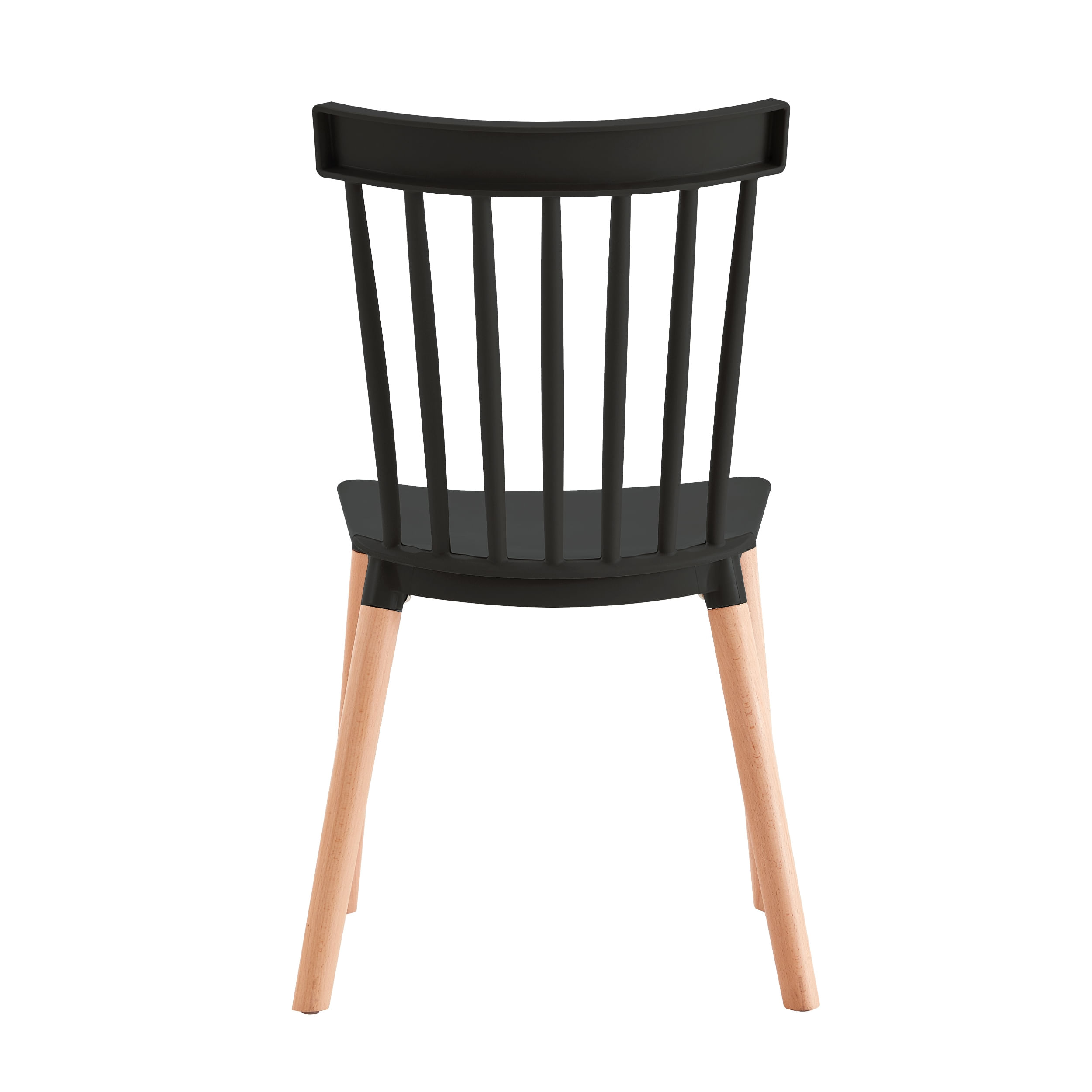Set X6  Unidades Silla Comedor Negra Patas largas - Imagen 3