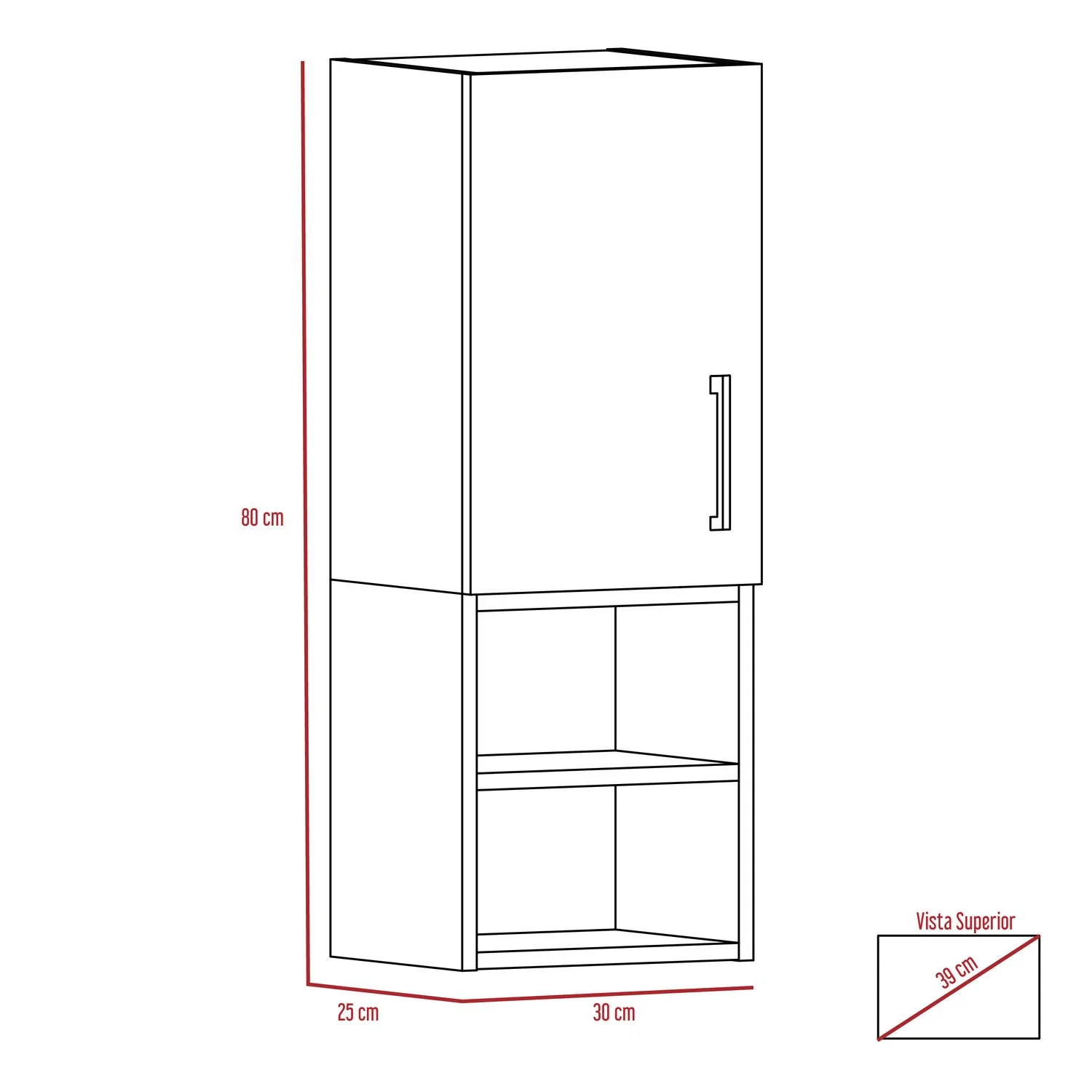 Mueble Auxiliar de Baño Madrid RTA Milan + Plomo - Imagen 2