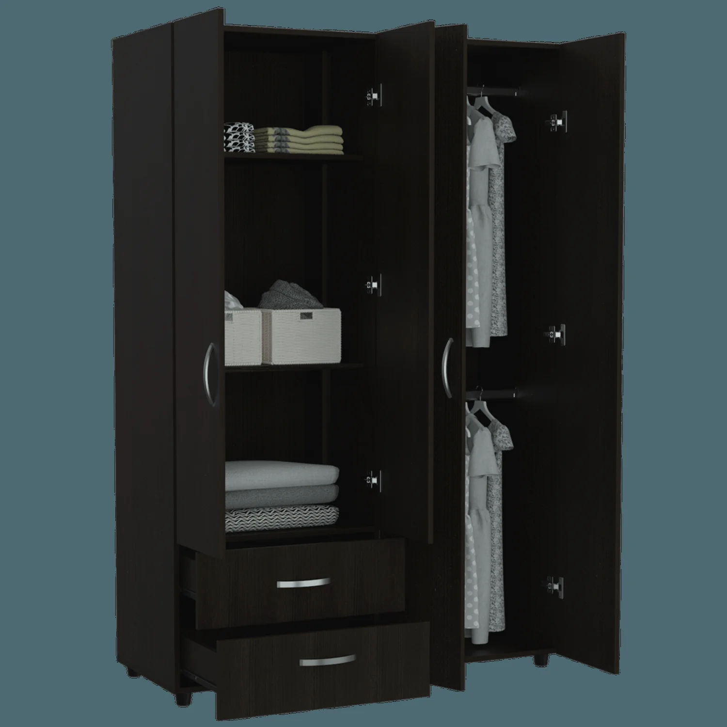 Closet Ankora Basic 180 X 120 47 RTA Wengue - Imagen 3