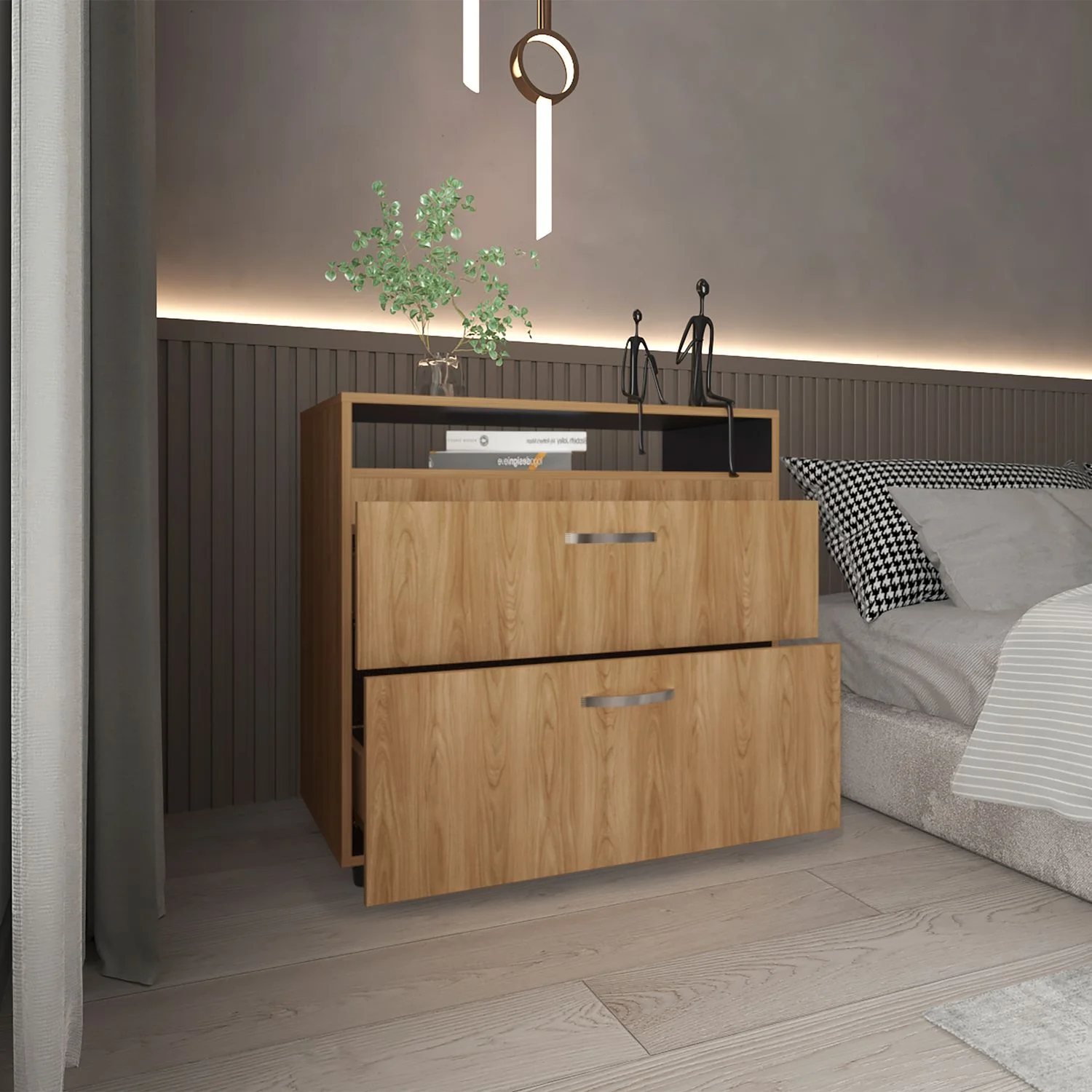 Cajonera Barilo 76X80X41 RTA Fresno Eu Wengue - Imagen 3