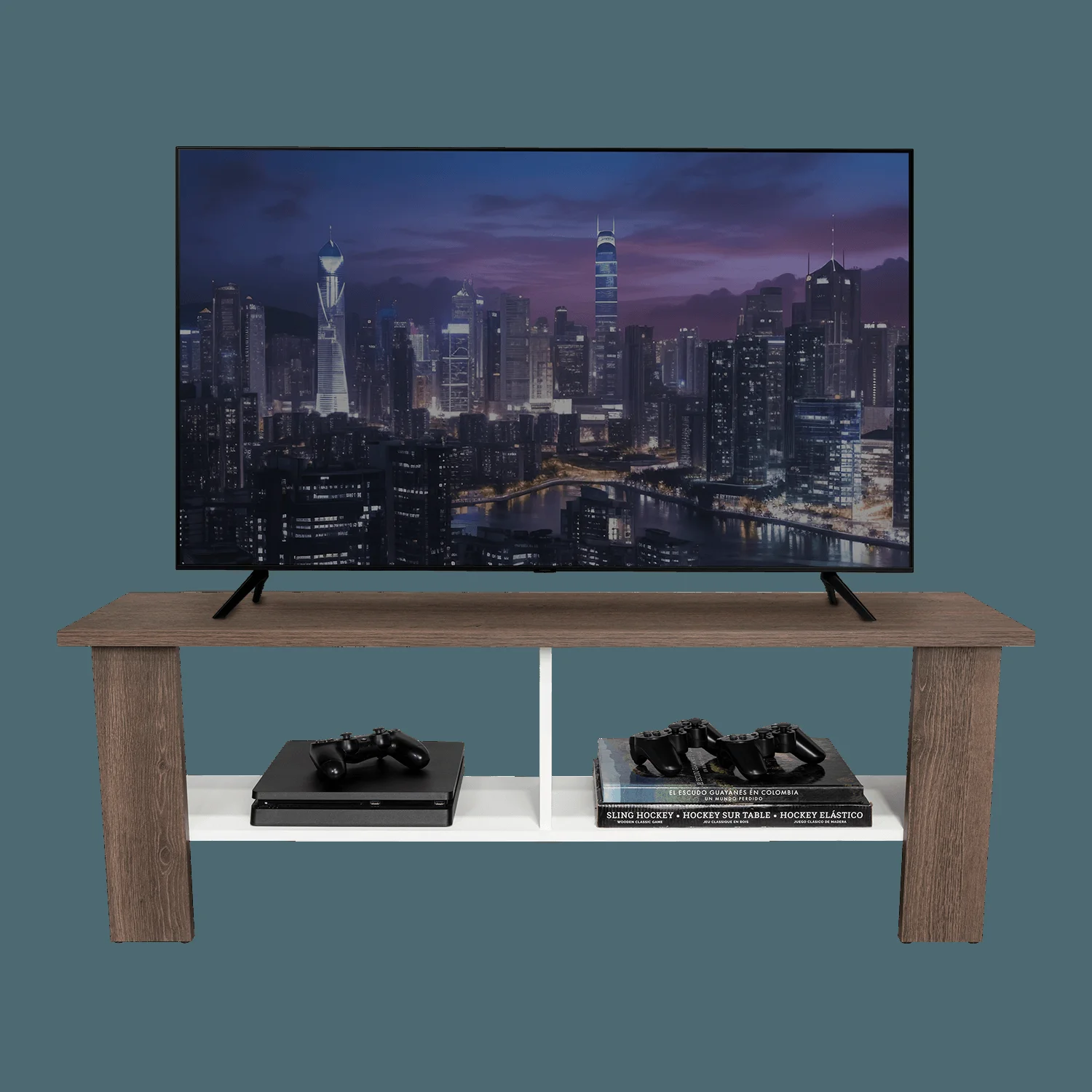Mesa TV Navia 55'' 42X120 RTA Milan Blanco - Imagen 3