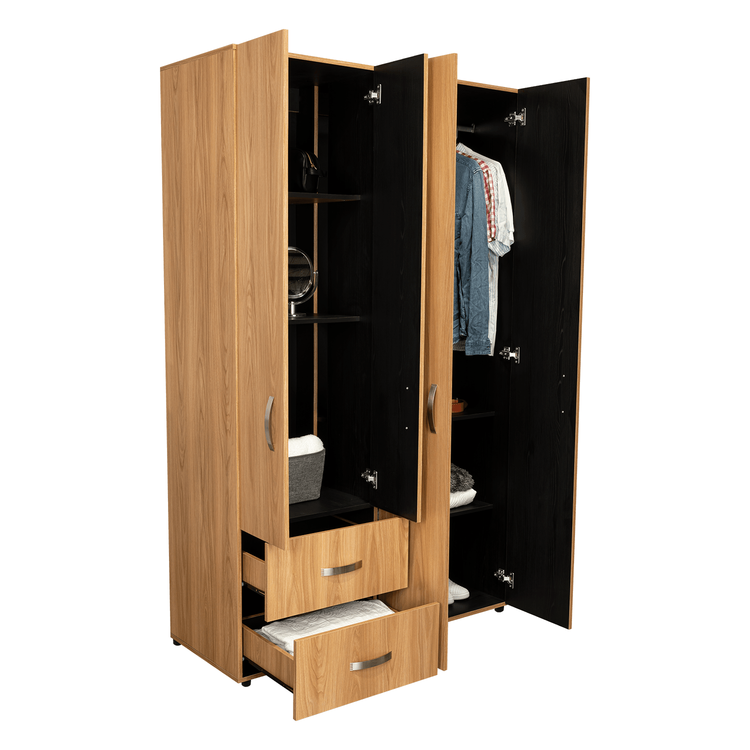 Closet Barilo 2 Cajones 200X120X45 RTA Fresno Eu Wengue - Imagen 4