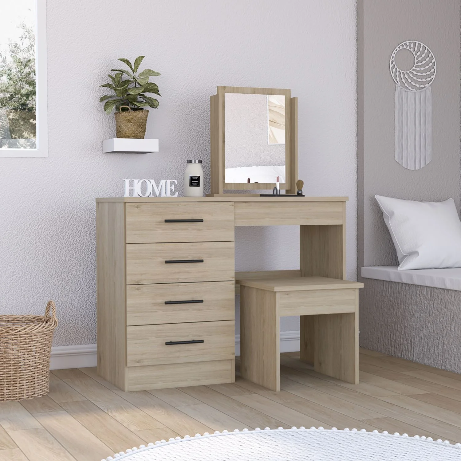 Mueble Tocador Kaia RTA Rovere + Blanco - Imagen 3