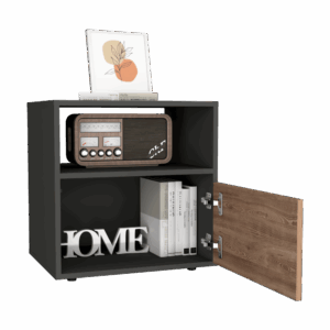 Mesa de noche Galanto 52 x 50 RTA Plomo Miel