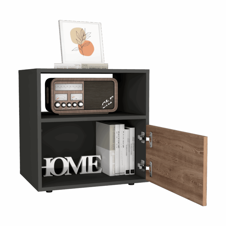 Mesa de noche Galanto 52 x 50 RTA Plomo Miel