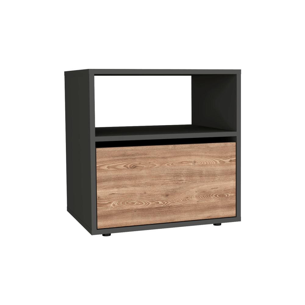 Mesa de noche Galanto 52 x 50 RTA Plomo Miel - Imagen 6