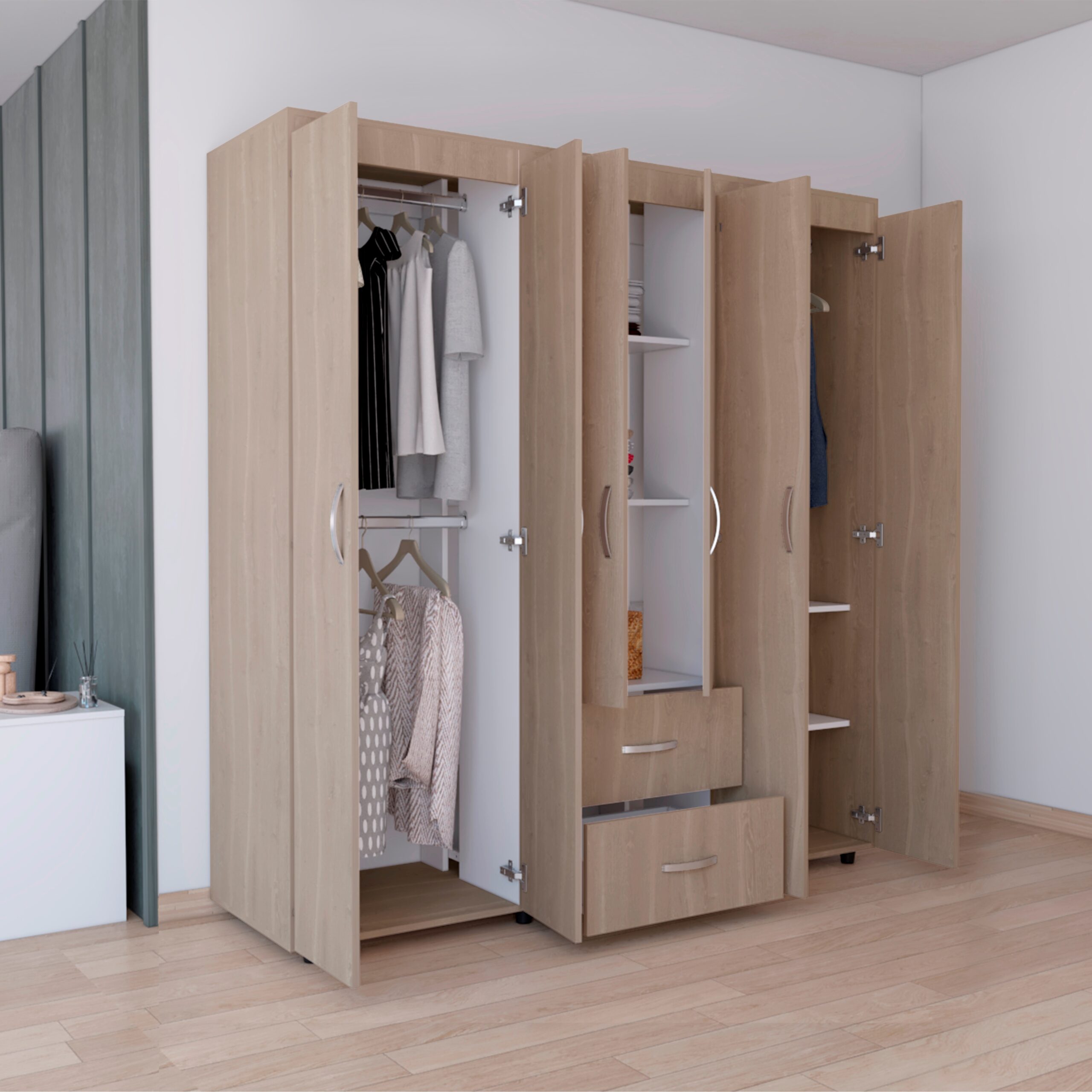 Closet Bariloche 180X170X50 RTA Bardolino Blanco - Imagen 3