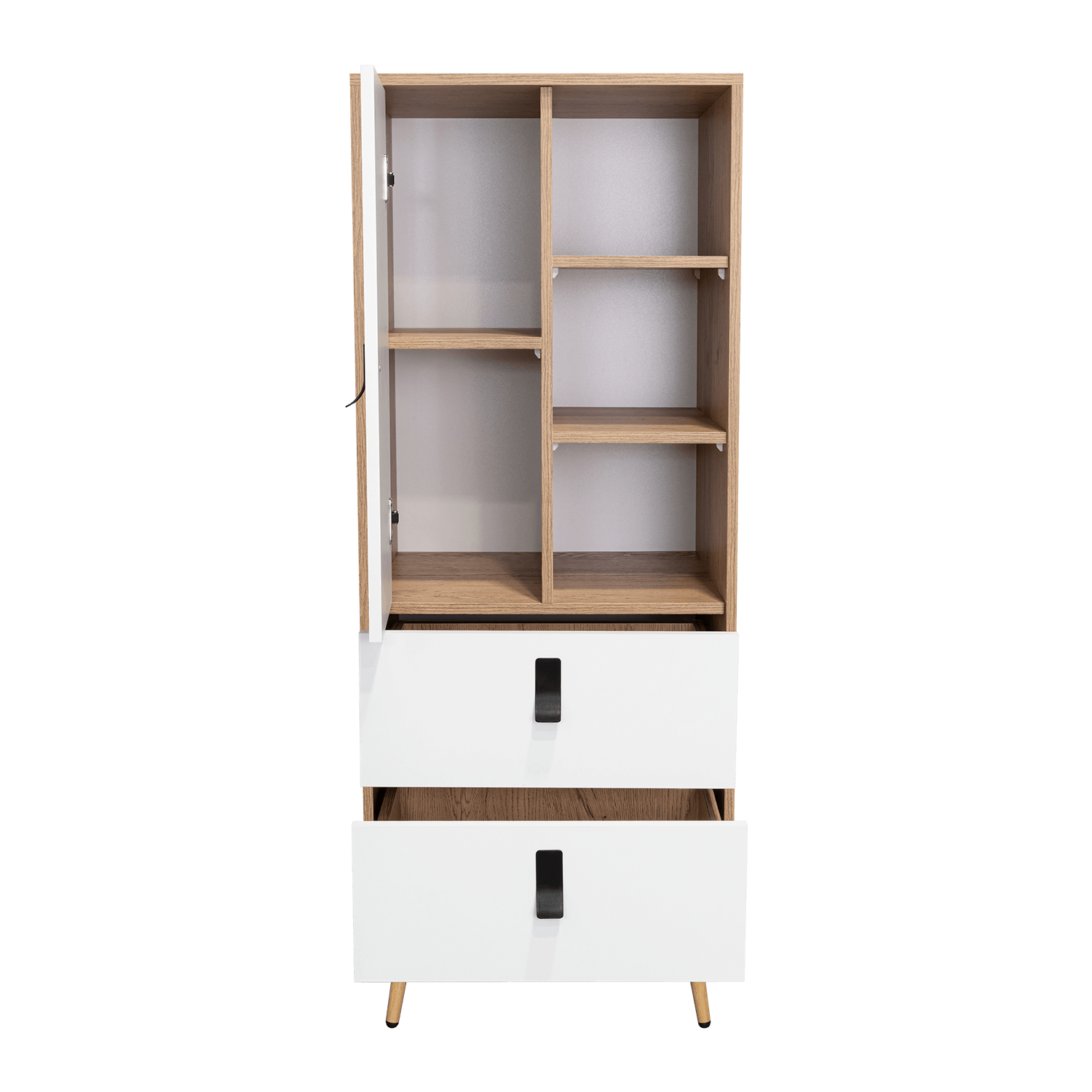 Comoda Alta Huna 142 X 51 RTA Macadamia Blanco - Imagen 6