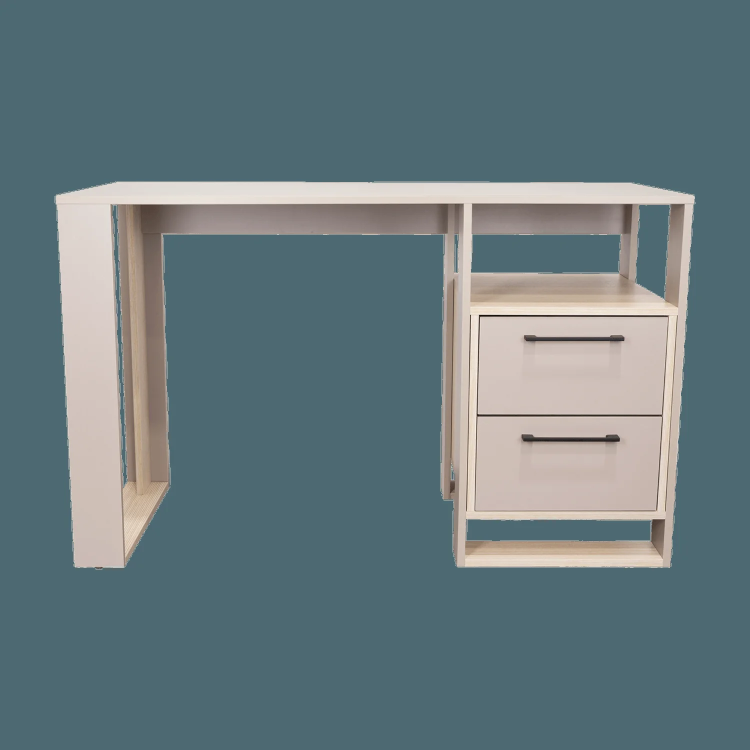 Escritorio Verlot 75x120x52 RTA Taupe + Mallado - Imagen 2