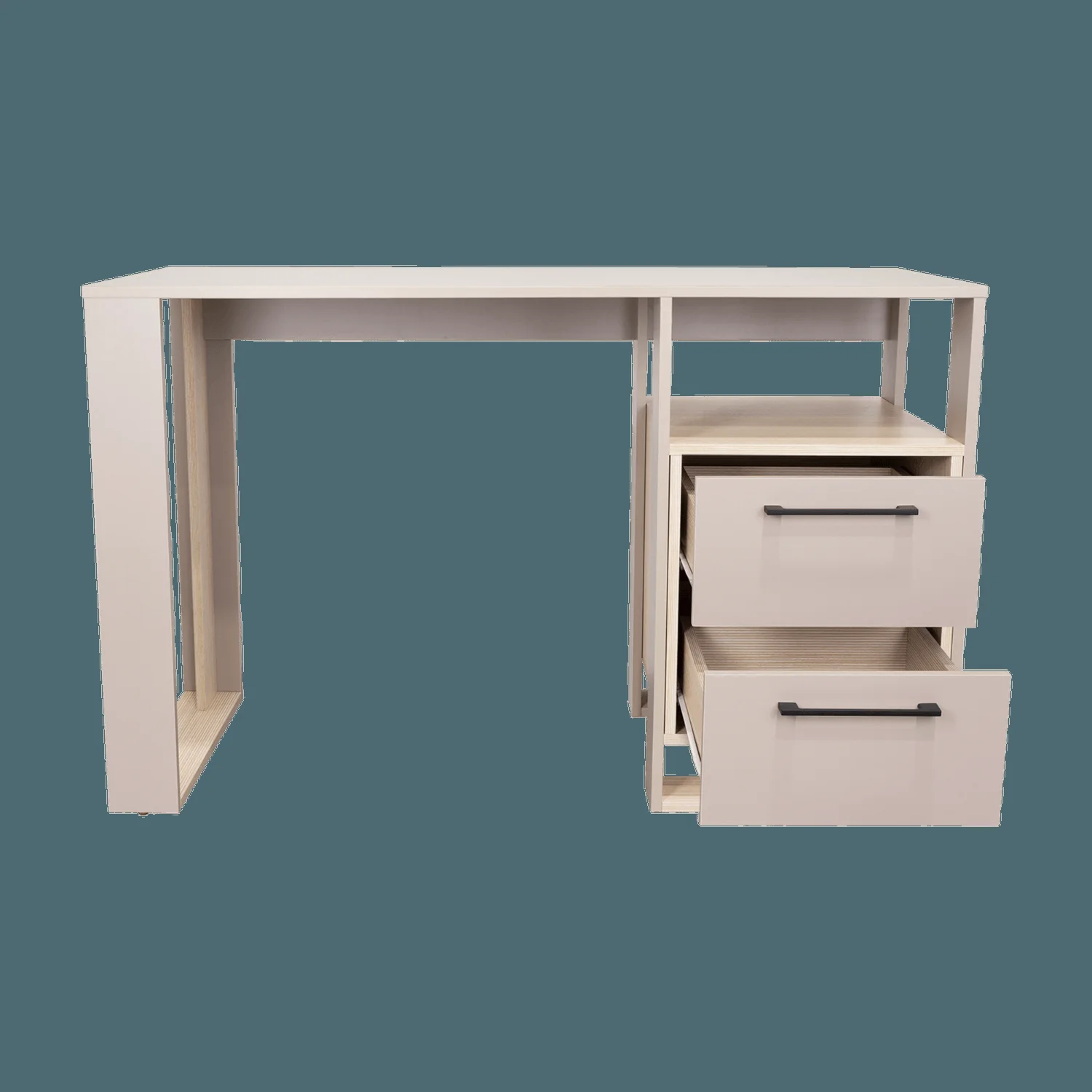 Escritorio Verlot 75x120x52 RTA Taupe + Mallado - Imagen 5
