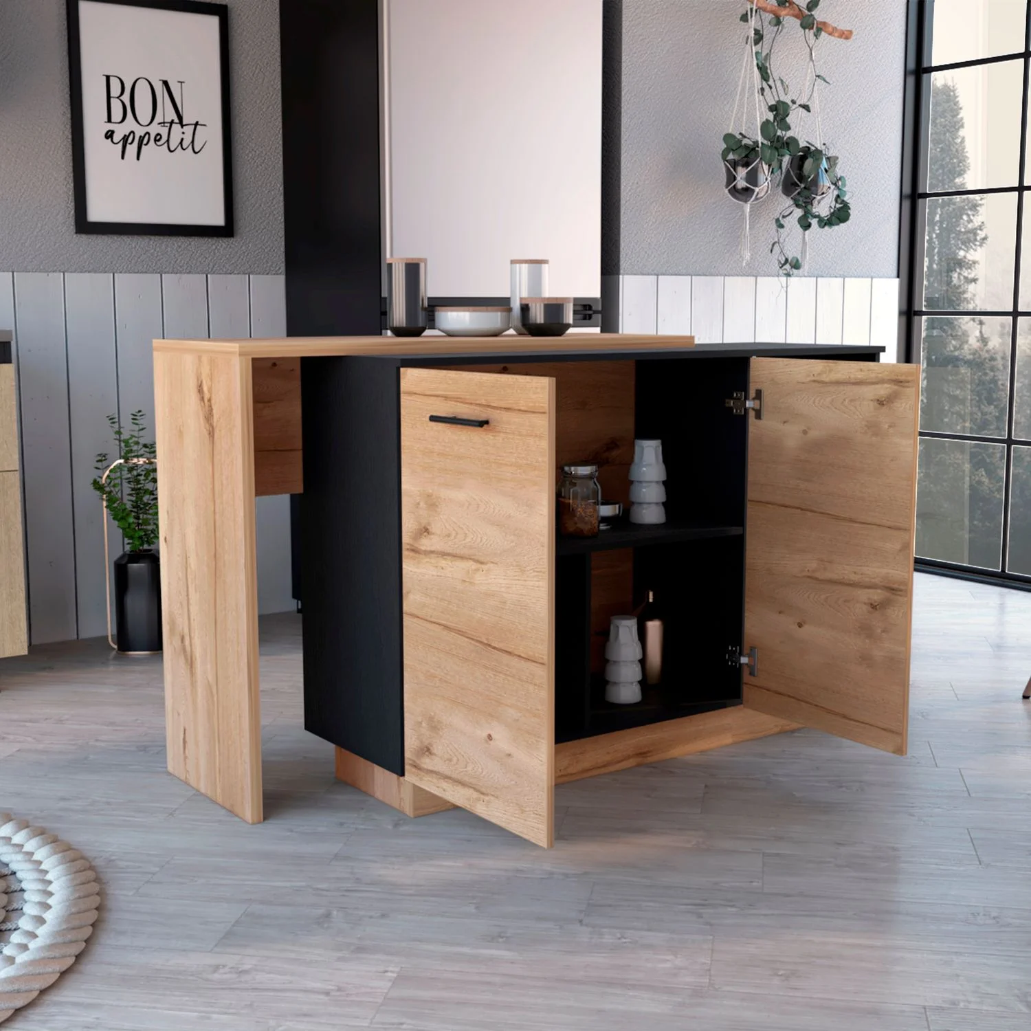 Isla de cocina Sicilia 90X150 RTA Wengue Duna - Imagen 2