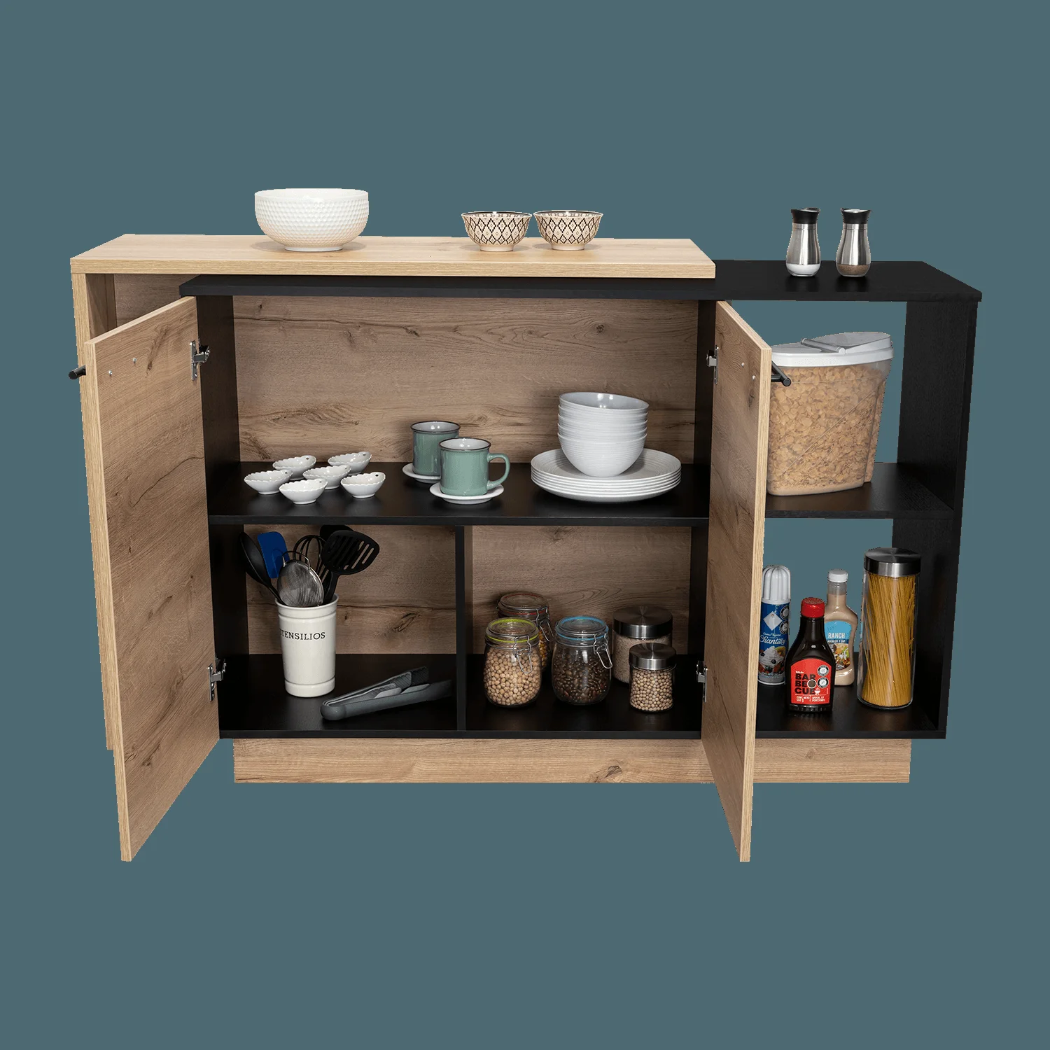 Isla de cocina Sicilia 90X150 RTA Wengue Duna - Imagen 4