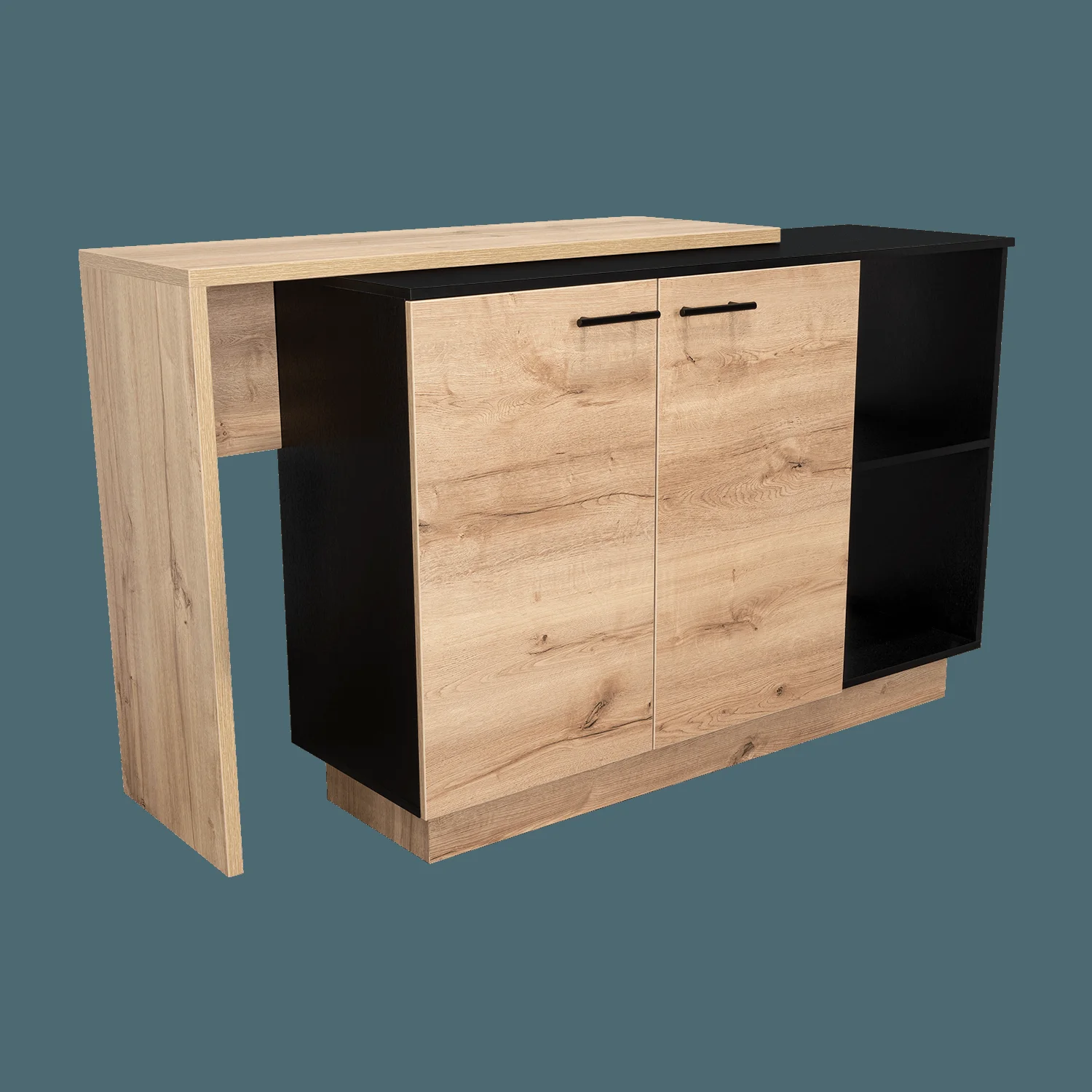 Isla de cocina Sicilia 90X150 RTA Wengue Duna - Imagen 5