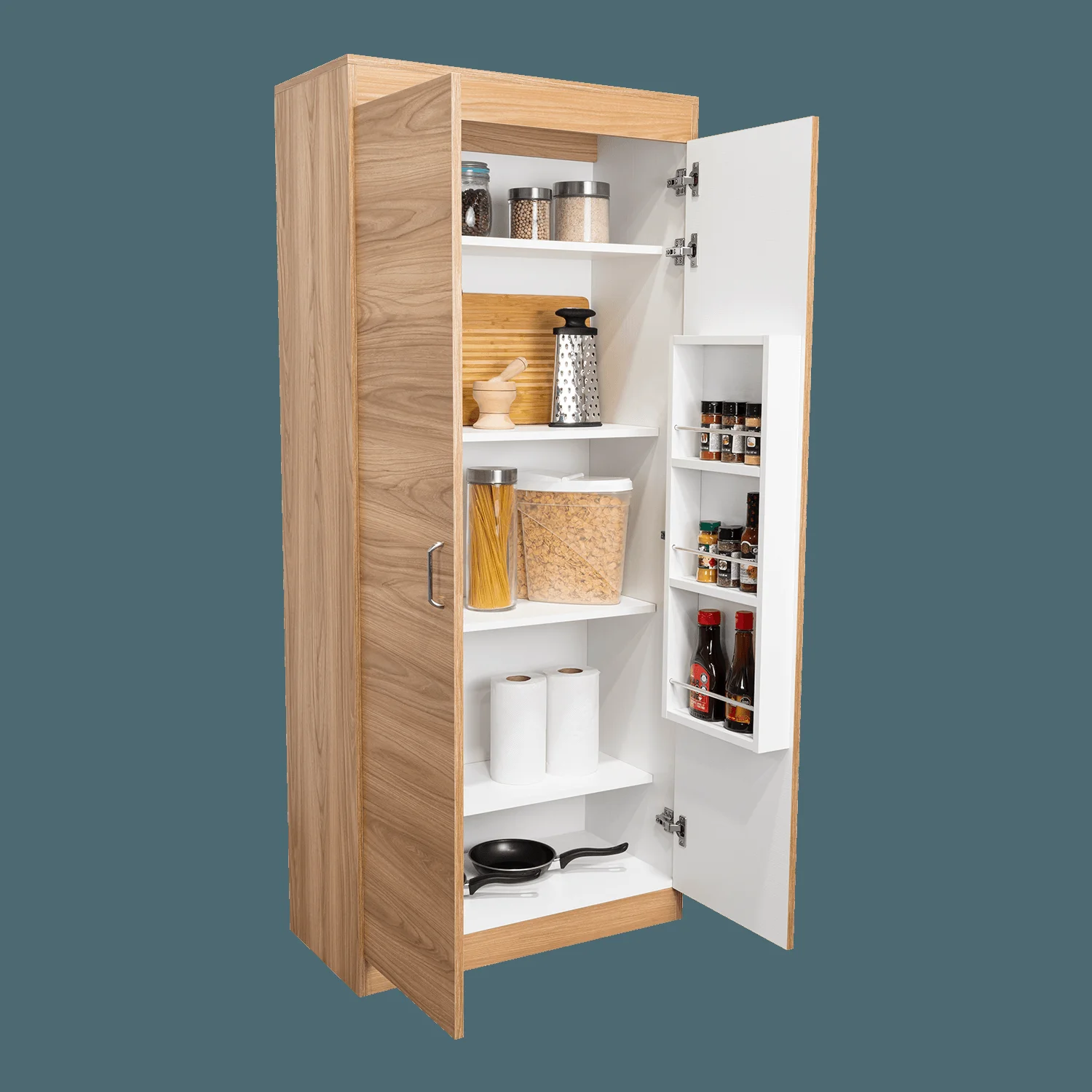 Mueble Alacena Varese 160X70X36 RTA Fresno Eu Blanco - Imagen 4