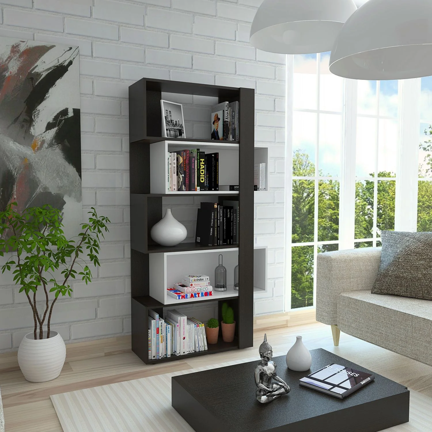 Biblioteca Beijing RTA Wengue + Blanco - Imagen 3