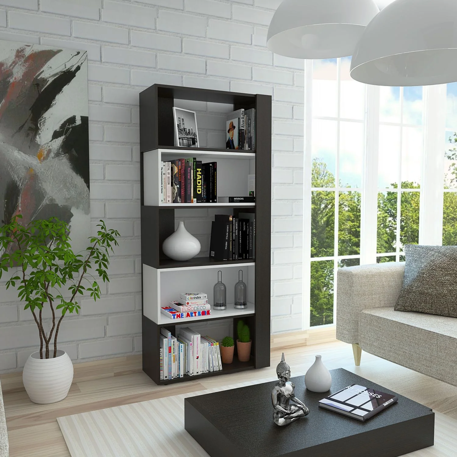 Biblioteca Beijing RTA Wengue + Blanco - Imagen 4