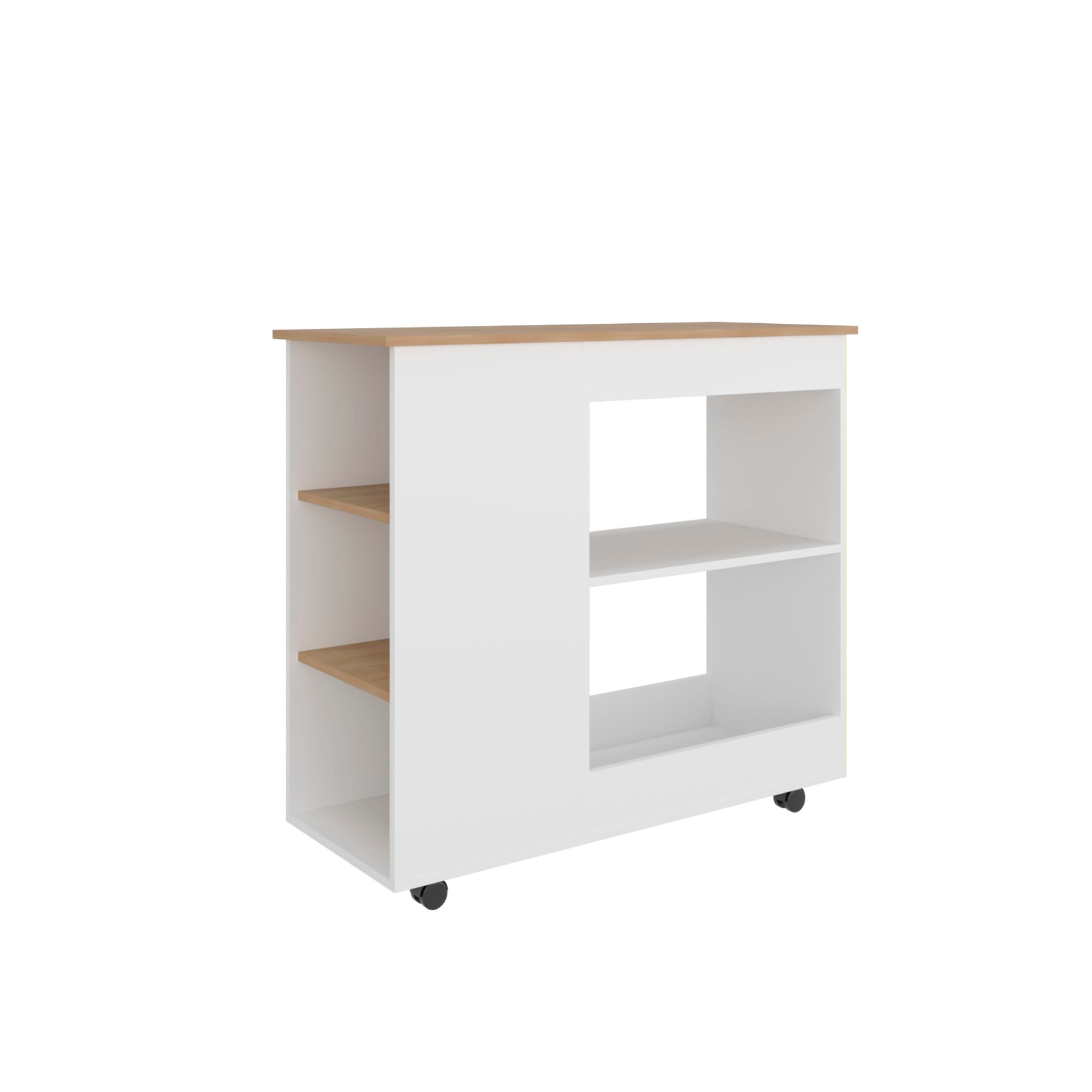 Meson de cocina BiColor 2P RTA Blanco Fresno - Imagen 2