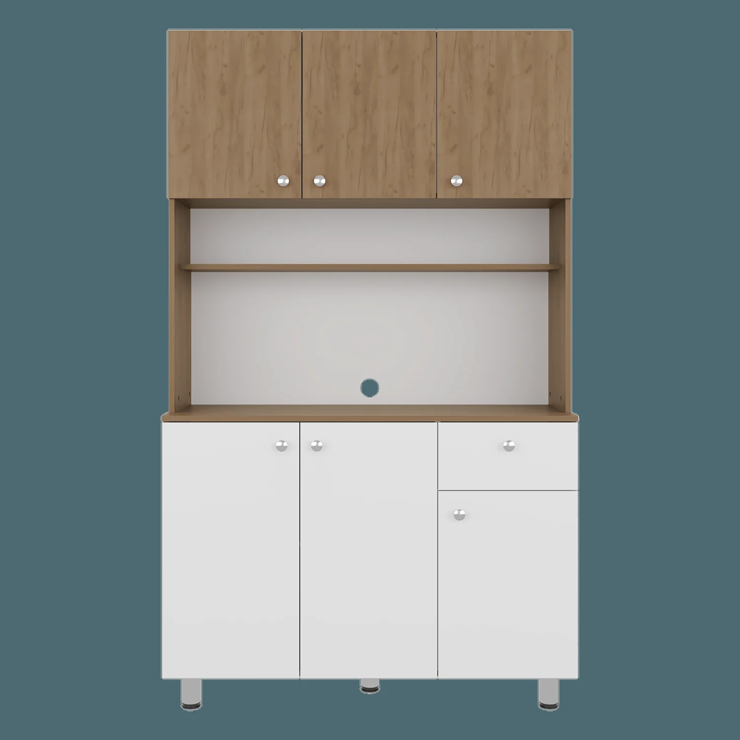 Alacena Wilson 185X111X40 RTA Blanco Fresno ZF - Imagen 3