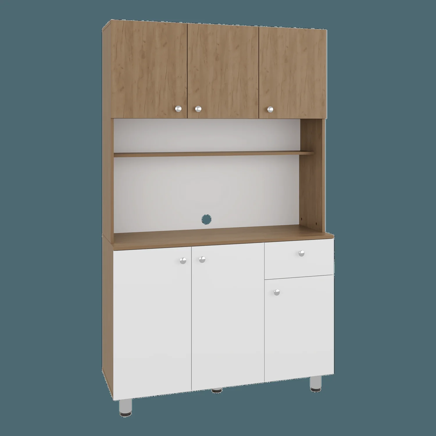 Alacena Wilson 185X111X40 RTA Blanco Fresno ZF - Imagen 6