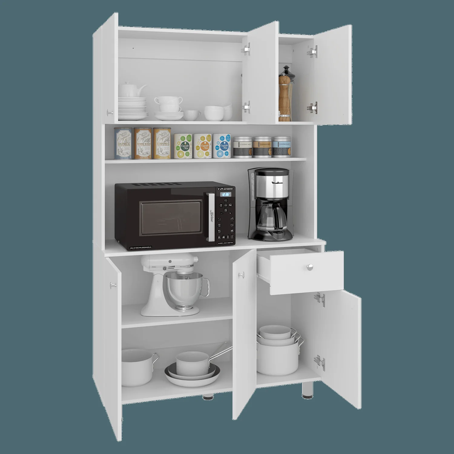 Alacena Wilson 185X111X40 RTA Blanco ZF - Imagen 1