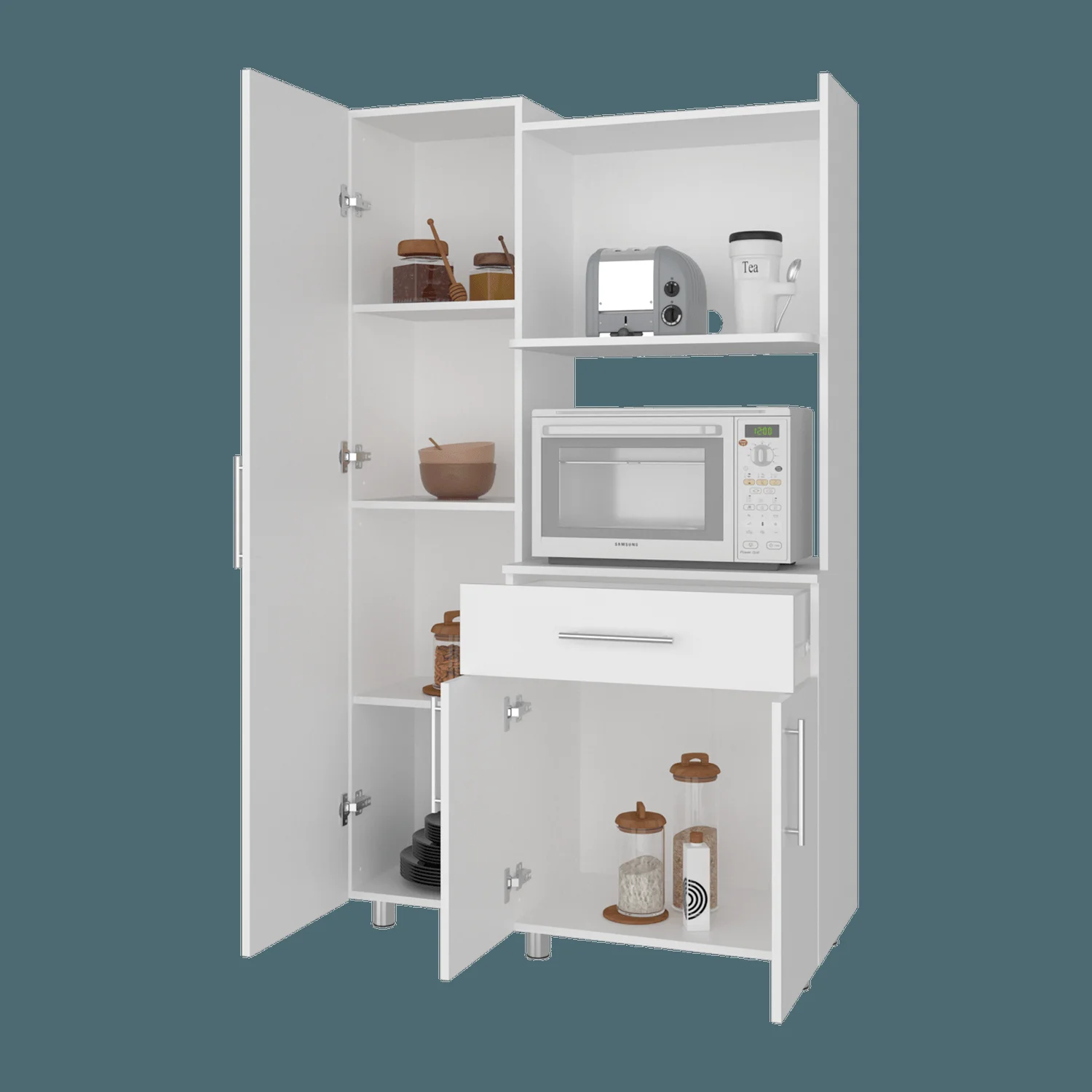 Alacena Pantress 165X98X40 RTA Blanco ZF - Imagen 1