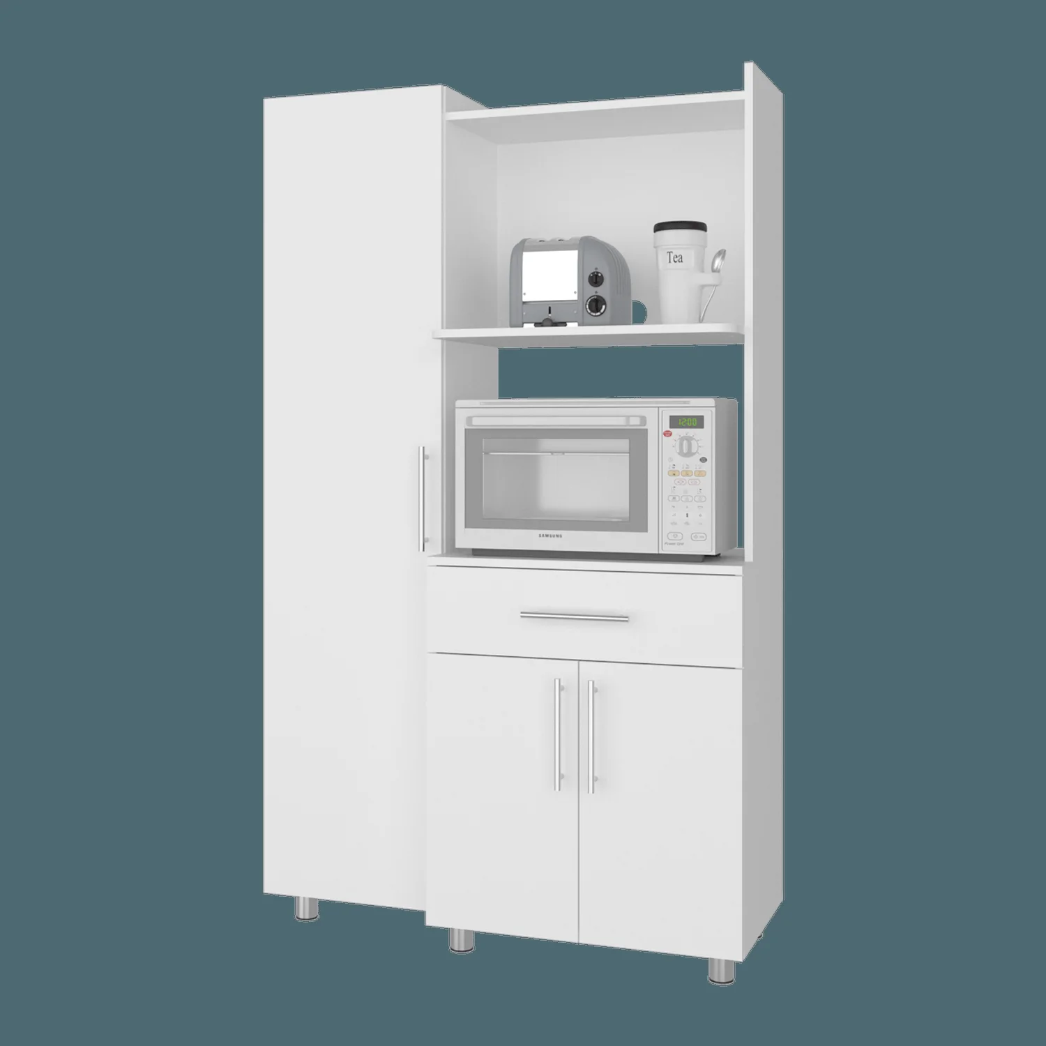 Alacena Pantress 165X98X40 RTA Blanco ZF - Imagen 6