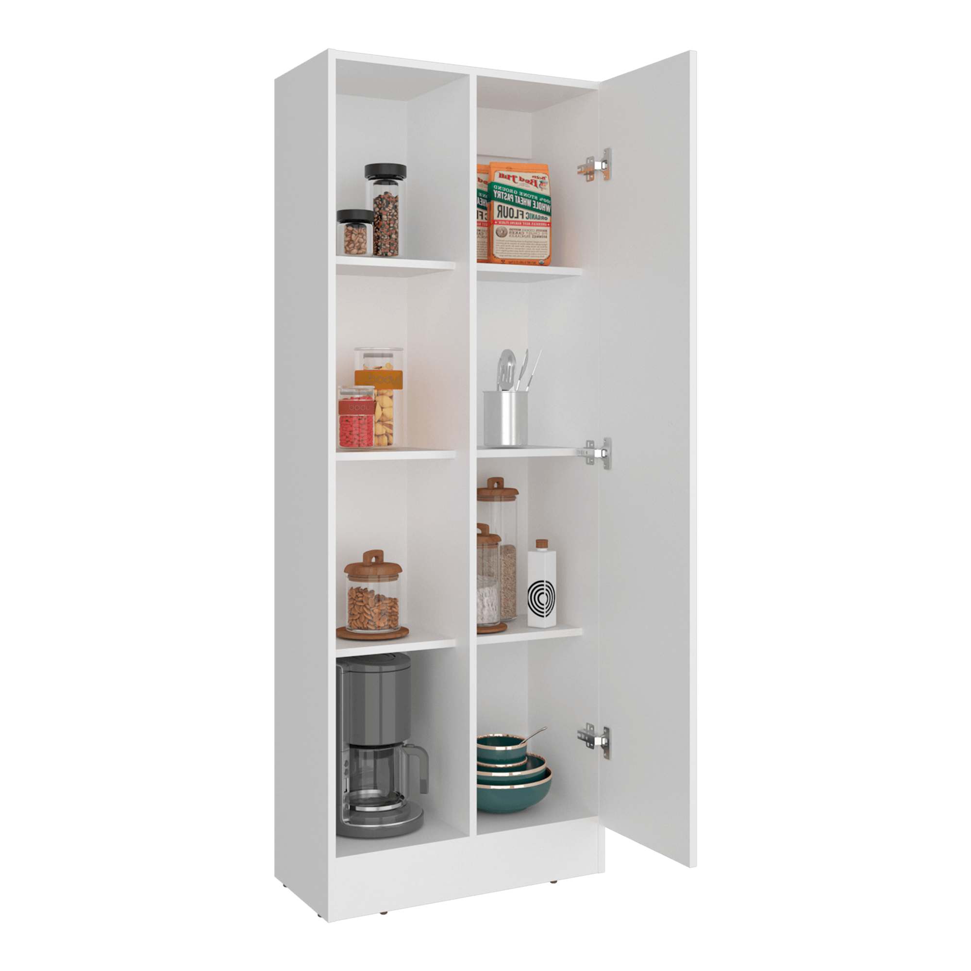 Alacena Multiusos Felch 160X60X30 RTA Blanco ZF - Imagen 1