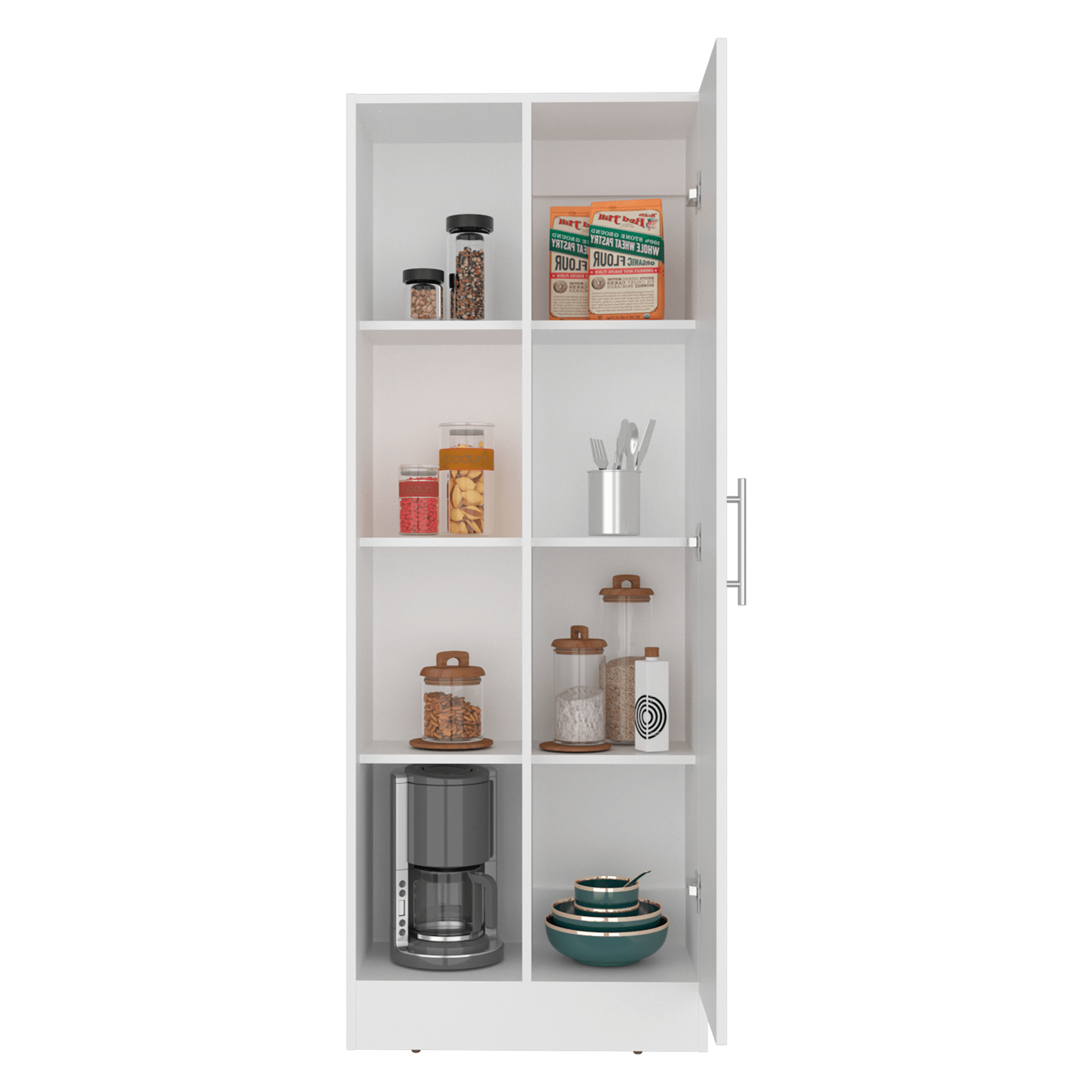 Alacena Multiusos Felch 160X60X30 RTA Blanco ZF - Imagen 4