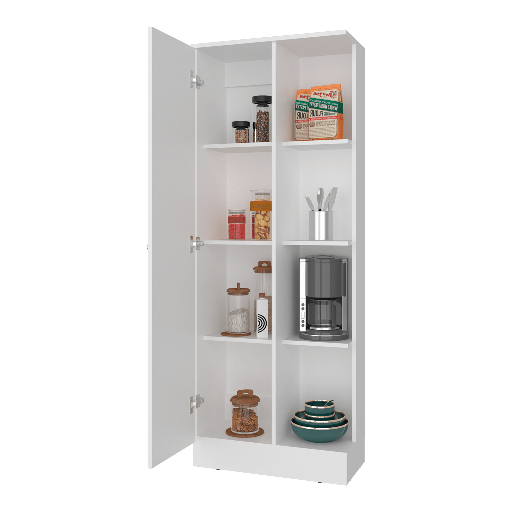 Alacena Multiusos Ayora 160X60X30 RTA Blanco ZF - Imagen 1