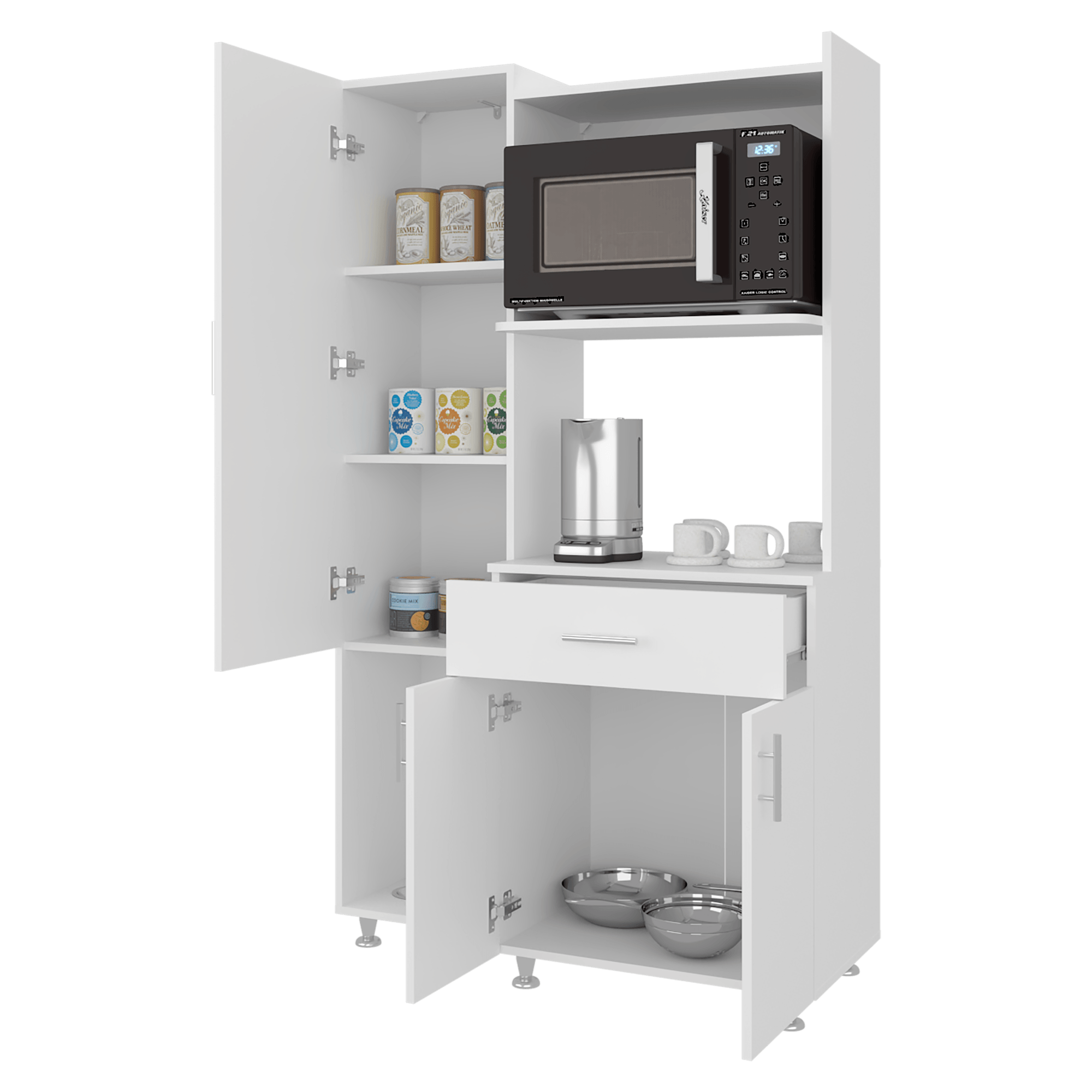 Alacena Pantress Eco 165X98X40 RTA Blanco ZF - Imagen 1