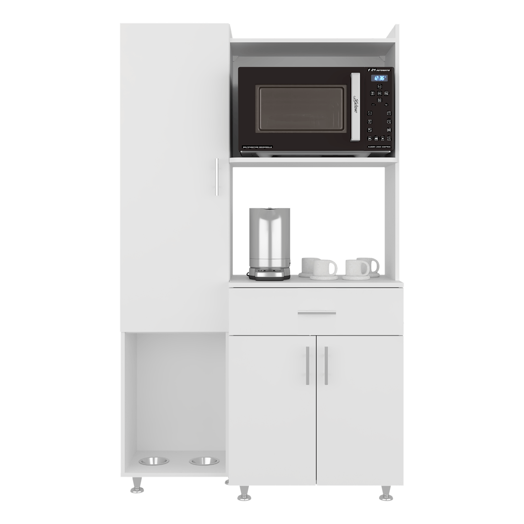 Alacena Pantress Eco 165X98X40 RTA Blanco ZF - Imagen 3