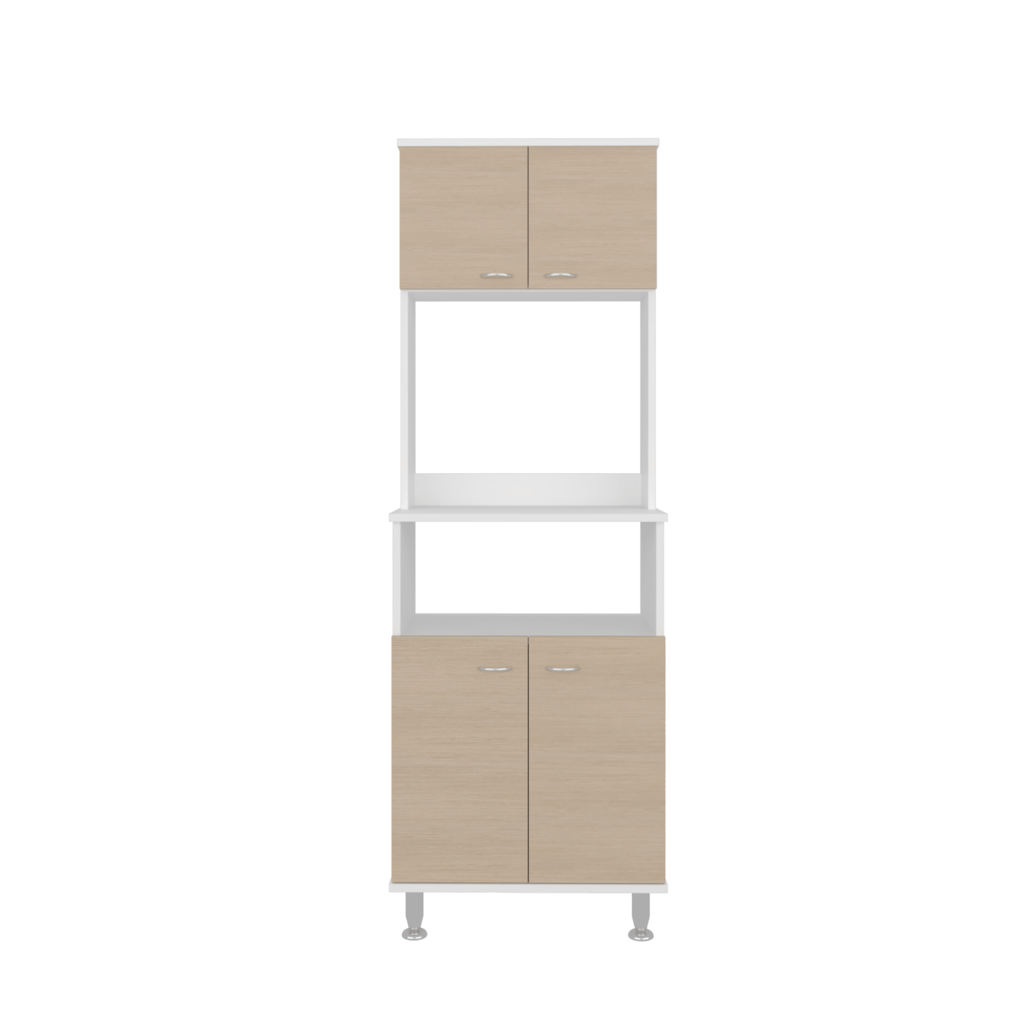 Mueble Alacena Fenix RTA Blanco + Rovere - Imagen 4