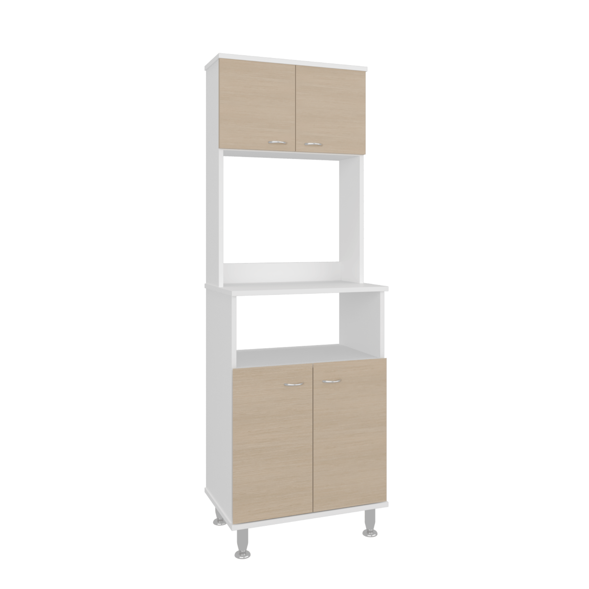 Mueble Alacena Fenix RTA Blanco + Rovere - Imagen 6