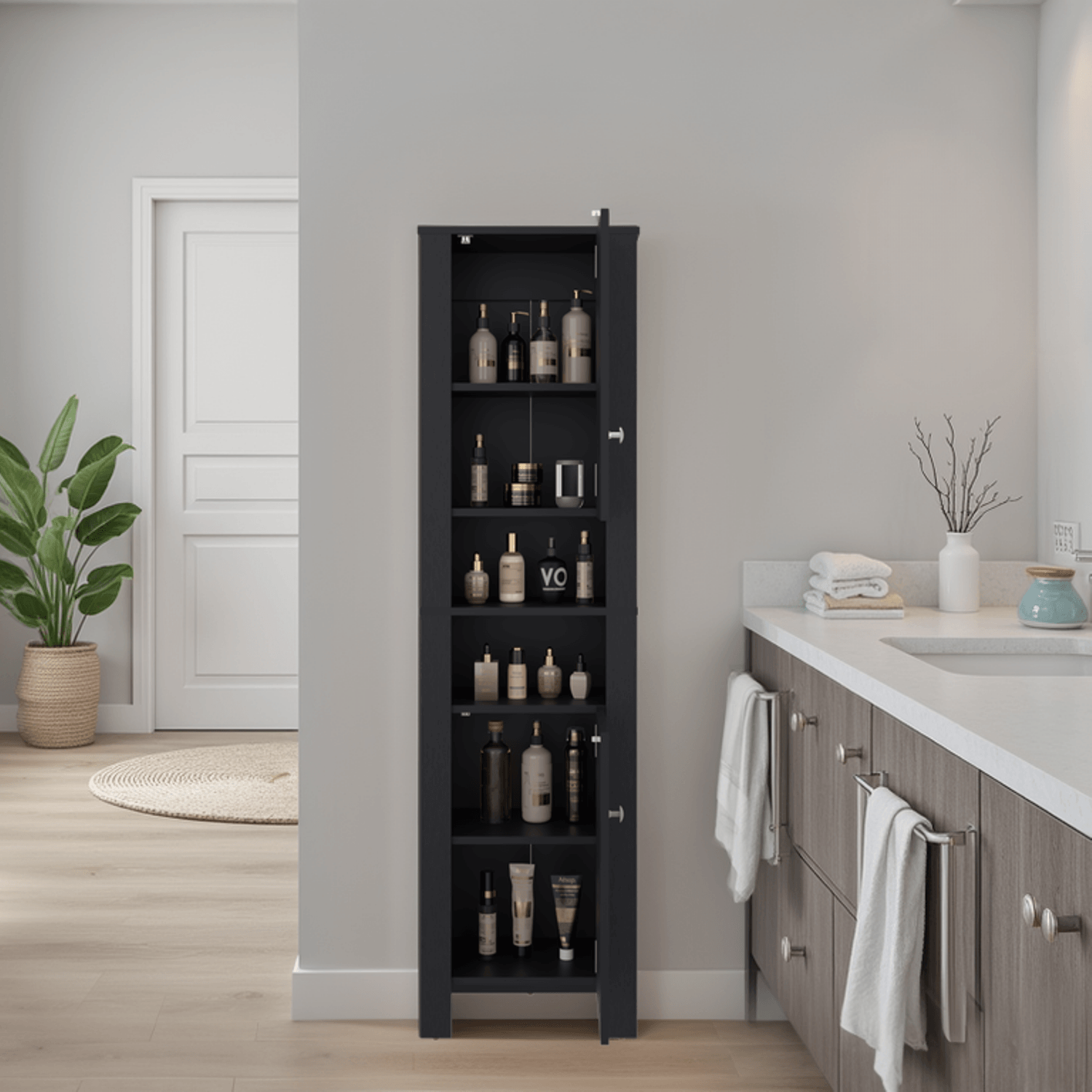 Mueble Auxiliar de Baño Vanessa 160X44X27 RTA Wengue - Imagen 2