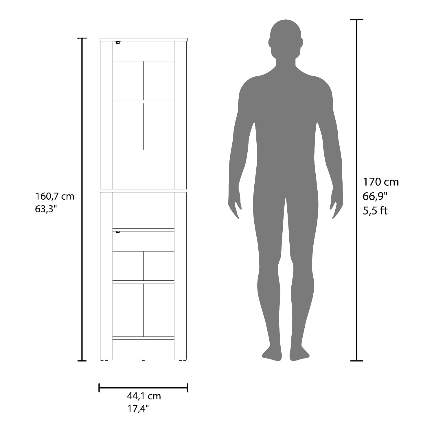 Mueble Auxiliar de Baño Vanessa 160X44X27 RTA Wengue - Imagen 9
