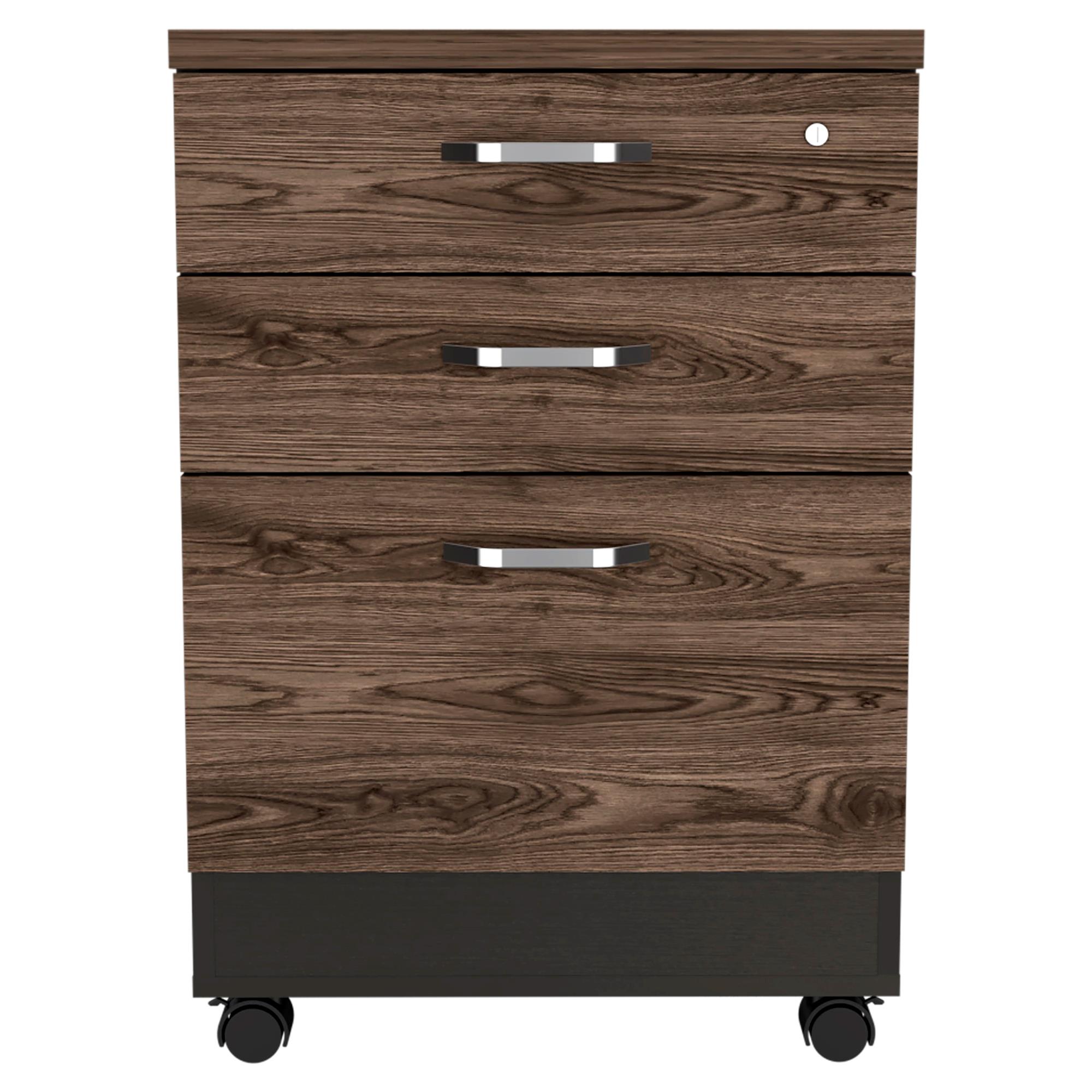 Archivador Home Office 3 Cajones Bajo RTA Wengue Milan - Imagen 2