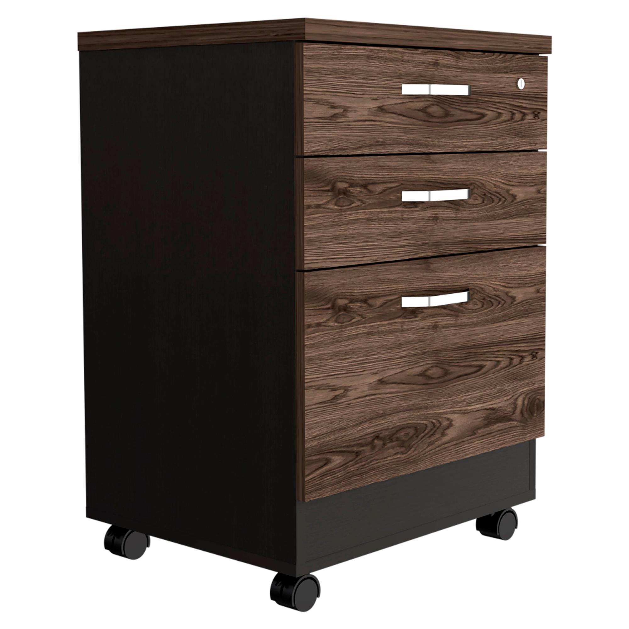 Archivador Home Office 3 Cajones Bajo RTA Wengue Milan - Imagen 5