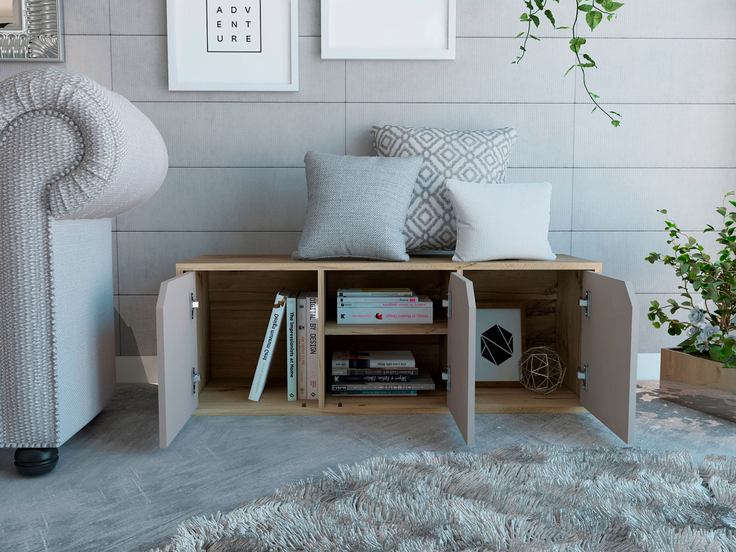 Biblioteca Piero módulo bajo RTA Duna-Taupe - Imagen 3