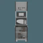 Mueble Microondas Fendi RTA Blanco + Roble Gris