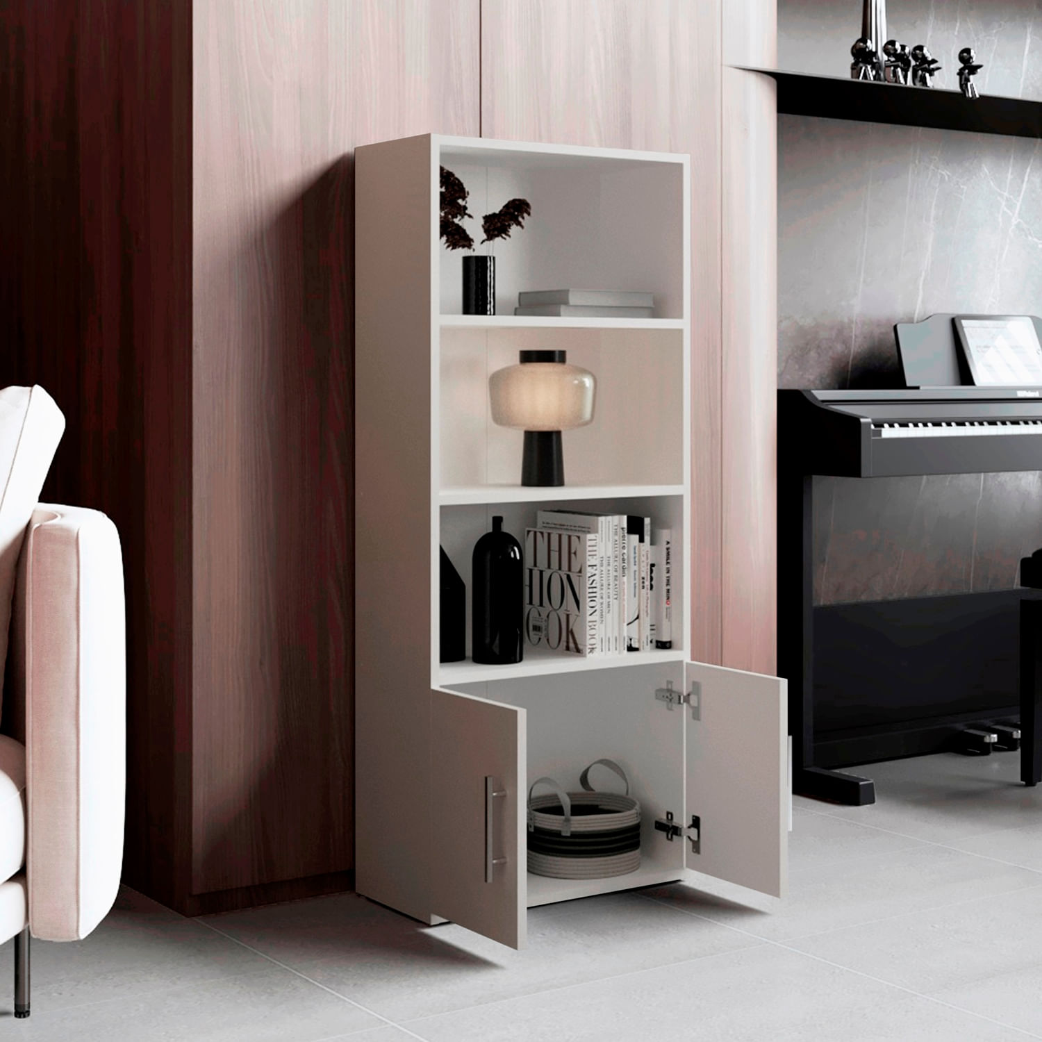 Biblioteca Joy Eco 120X50X23 RTA Blanco - Imagen 2
