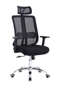 Silla Oficina X-123B – Bm-803 (1C) Negro 123X69X66 Cm