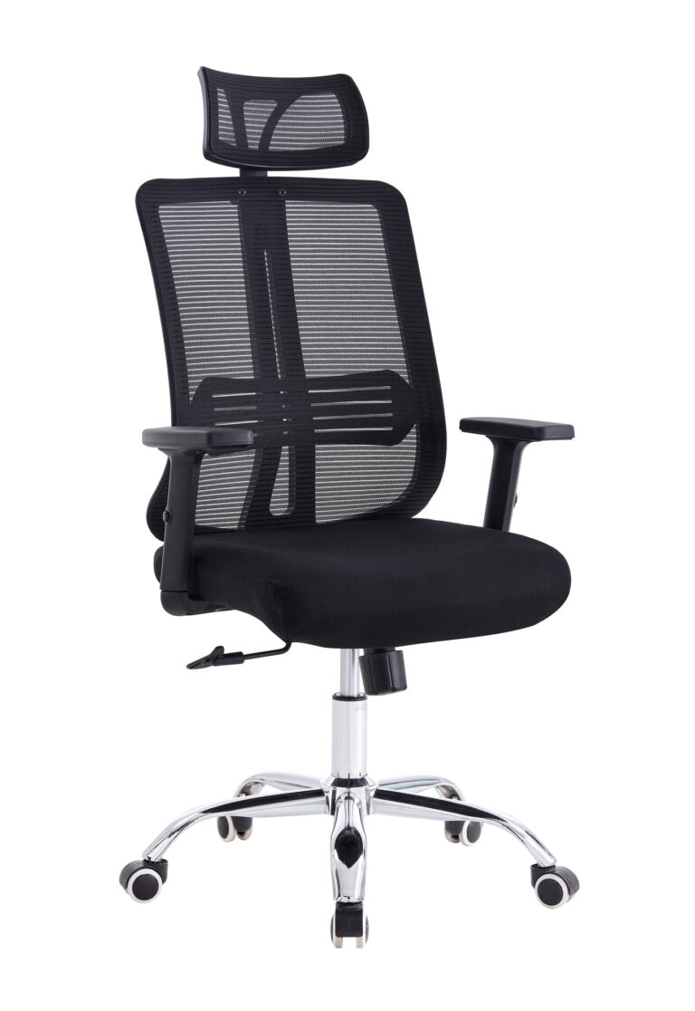 Silla Oficina X-123B - Bm-803 (1C) Negro 123X69X66 Cm