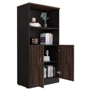 Biblioteca Home Office 2P + 2E RTA Wengue Milan