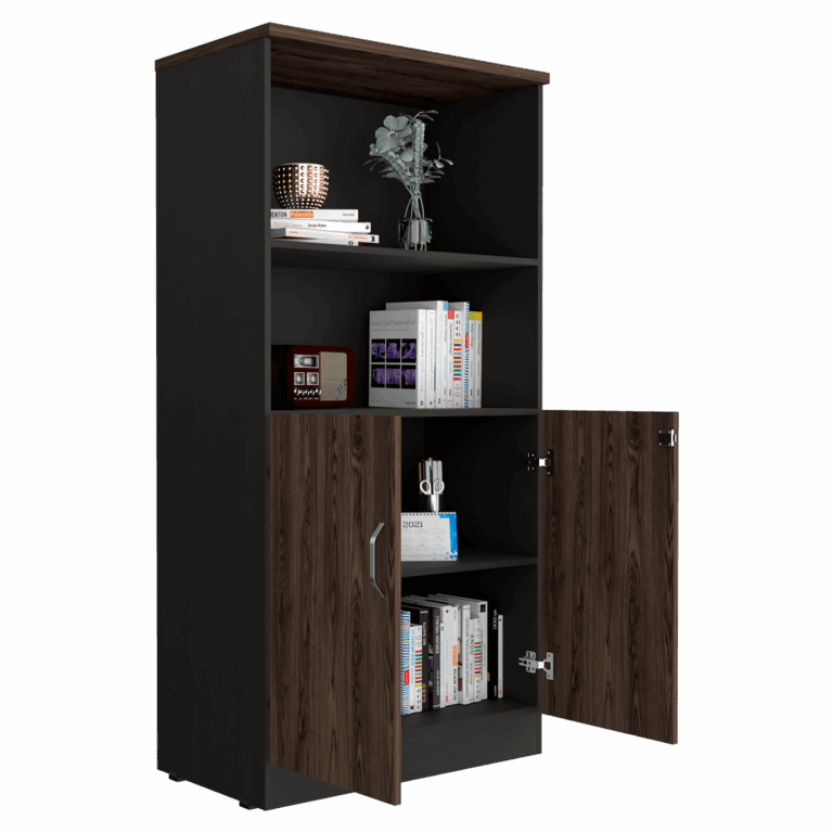 Biblioteca Home Office 2P + 2E RTA Wengue Milan