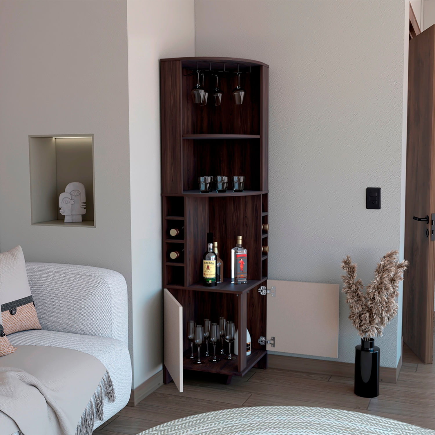 Bar Renens 180X46X46 RTA Nogal Carpri - Imagen 2