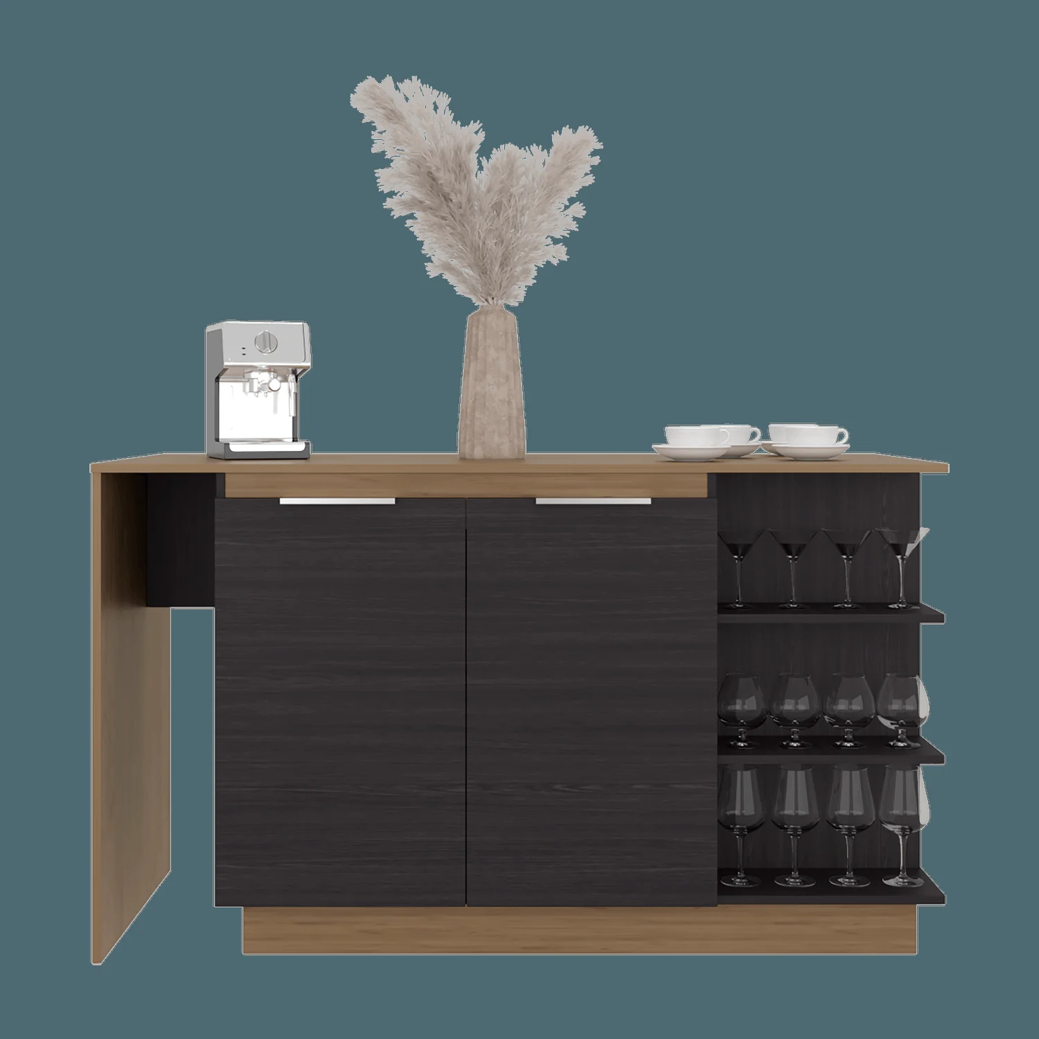 Barra de cocina Lumina 89X150X62 RTA Wengue Fresno ZF - Imagen 5