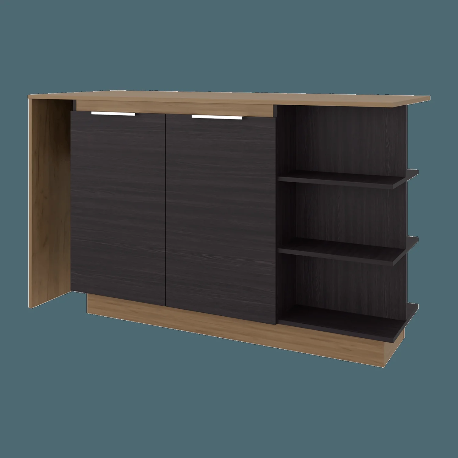 Barra de cocina Lumina 89X150X62 RTA Wengue Fresno ZF - Imagen 7